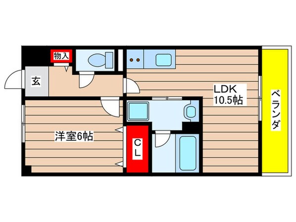 リブ荒池の物件間取画像